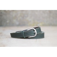 CEINTURE CUIR VERT FORÊT | L'élégante